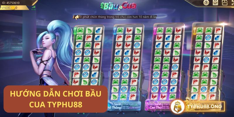 Bí kíp chinh phục bầu cua Typhu88: Hướng dẫn chơi