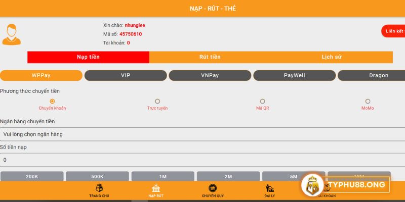nap rut tien typhu88 2 1