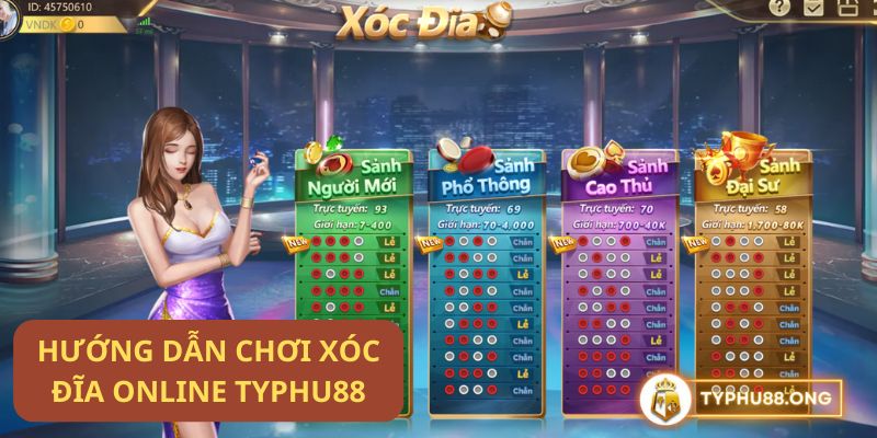 Chinh phục game Xóc Dĩa online Typhu88: Hướng dẫn chơi game chi tiết từ A-Z