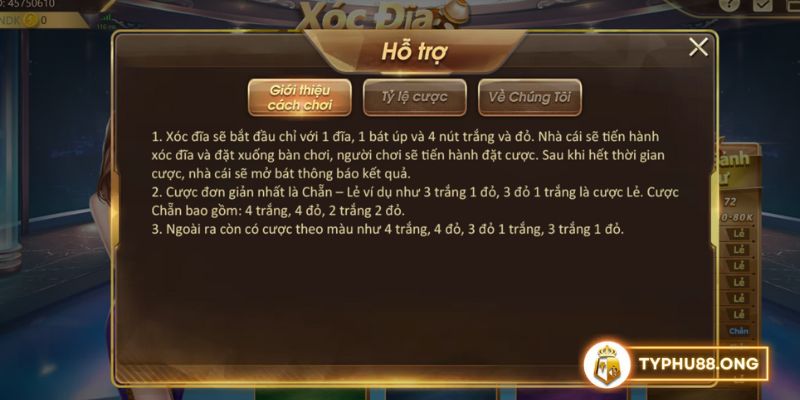 xoc dia online typhu88 2